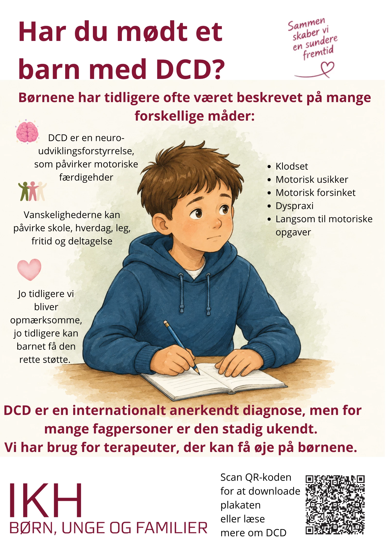 Plakat til lærere om DCD